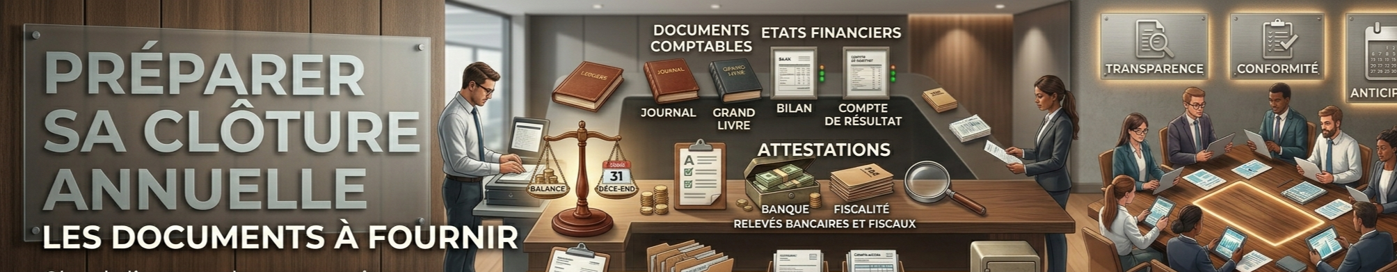 Préparer sa clôture annuelle : les documents à fournir